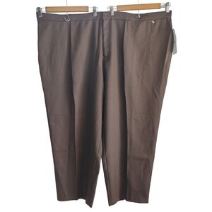 Bend Over Women's Brown Over Sized Dress Pants Size 36W NWT
